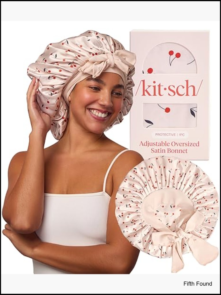 Xl Adjustable Satin Bonnet For Sleeping - Softer Than Silk, Prevents Breakage &